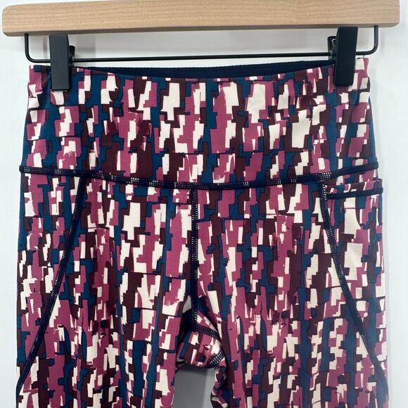 Sweaty‎ Betty Power Pocket Leggings 7/8 Length in Pink Check Size US 4 - Picture 6 of 11